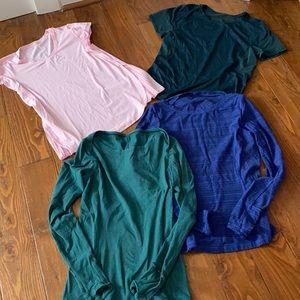 4 lulu shirts. Excellent condition